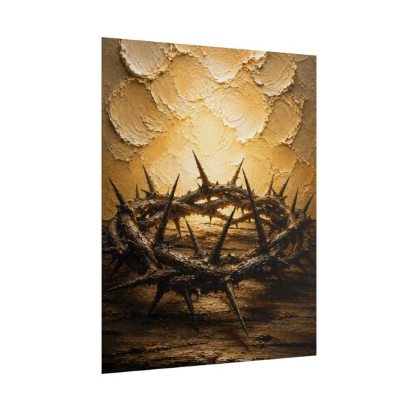 7363675545930854276_2048.jpeg Crown of Thorns Impasto Poster | Minimalist Good Friday Christian Wall Art | Christian Faith Poster | Modern Faith Easter Home Decor
