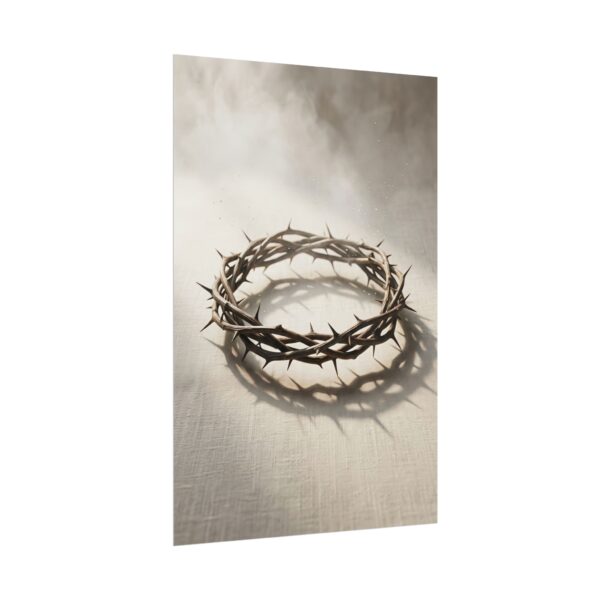 Crown of Thorns Wall Art, Good Friday Easter Poster, Christian Home Decor, Lenten Spiritual Painting Print, Biblical Fine Art