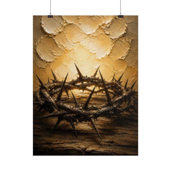 7562687424237204781_2048.jpeg Crown of Thorns Impasto Poster | Minimalist Good Friday Christian Wall Art | Christian Faith Poster | Modern Faith Easter Home Decor