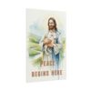 7612091221160839069_2048.jpeg Jesus Holding the Lamb Watercolor Art Poster, Peace begins here
