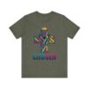 7614006529237062898_2048.jpeg Chosen Crowned Cross T-Shirt | Colorful Stained Glass Christian Faith Tee