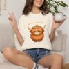 7632248842419897824_2048.jpeg Comfort Colors® Highland Cow Floral Crown T-shirt | Cute Scottish Cattle Illustration, Bible Verse Shirt, Religious Women
