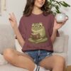 765071127680719554_2048.jpeg Comfort Colors® Reading Frog Illustration T-Shirt | Slow Down Trust God, Cute Frog Bible Verse