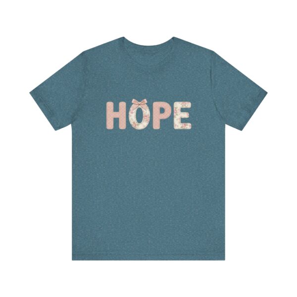 Floral HOPE lettering tee | Inspirational shirt, pastel floral print