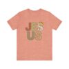 Jesus applique letters T-Shirt | floral patchwork faith tee
