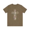 Floral Cross tee | T-Shirt, Christian floral cross design