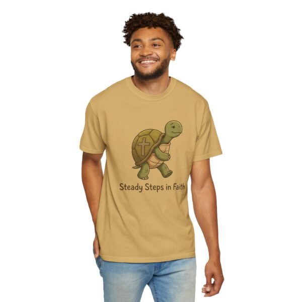 Comfort Colors® Steady Steps in Faith Turtle T-Shirt | Christian Turtle Tee, Bible Verse Shirt, Faith Christian