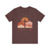 Seek Him First cross sunset Tee | Christian faith shirt