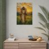8355946475072169977_2048.jpeg The Good Shepherd Impasto Oil Painting Poster | Jesus Carrying Lost Lamb Wall Art | Christian Home Decor | Palette Knife Texture Print