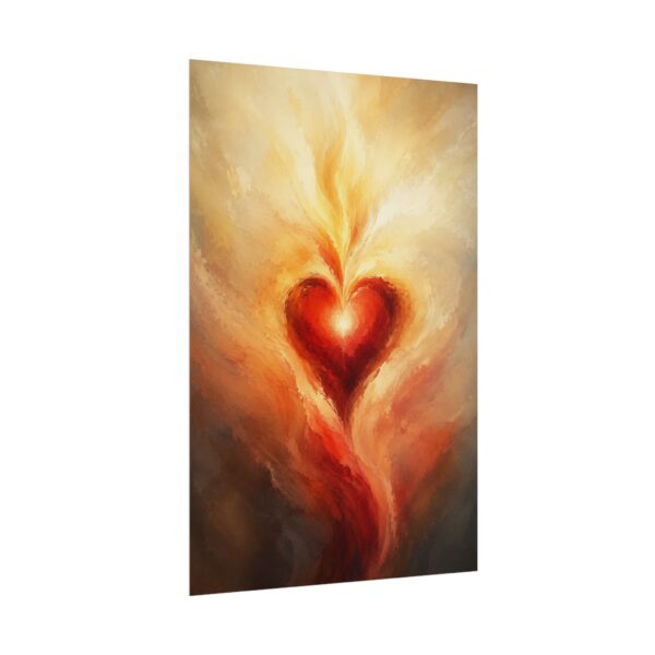 8395636364298508675_2048.jpeg Sacred Heart Abstract Oil Painting Poster, Christian Wall Art, Holy Spirit Print, Catholic Home Decor, Religious Fine Art Poster