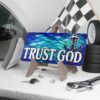 Trust God Anchor Vanity Plate | Nautical Christian License Plate
