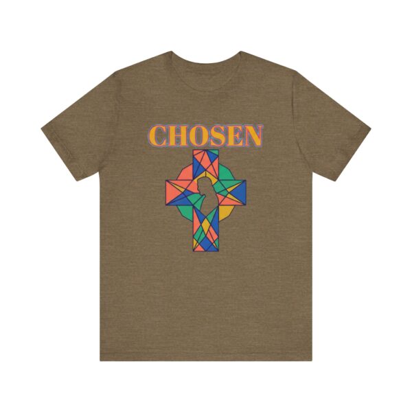 Chosen stained glass cross Tee | Christian faith shirt