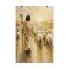 8525173919321848458_2048.jpeg The Good Shepherd Impasto Oil Painting, Christian Wall Art, Jesus Leading Sheep Canvas Print, Psalm 23 Poster, Neutral Religious Decor