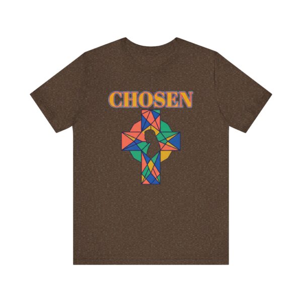 Chosen stained glass cross Tee | Christian faith shirt