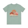 Seek Him First cross sunset Tee | Christian faith shirt