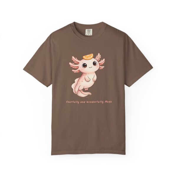8826866146227333369_2048.jpeg Comfort Colors® Axolotl Illustration T-shirt | Cute Axolotl Character with Toast, Christian Shirt, Bible Verse Shirt, Religious Women Gift