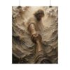 8837705923107320336_2048.jpeg The Reach of Grace Underwater Poster | Jesus Rescuing Hand Christian Art | Textured Palette Knife Storm Print | Neutral Taupe Faith Decor