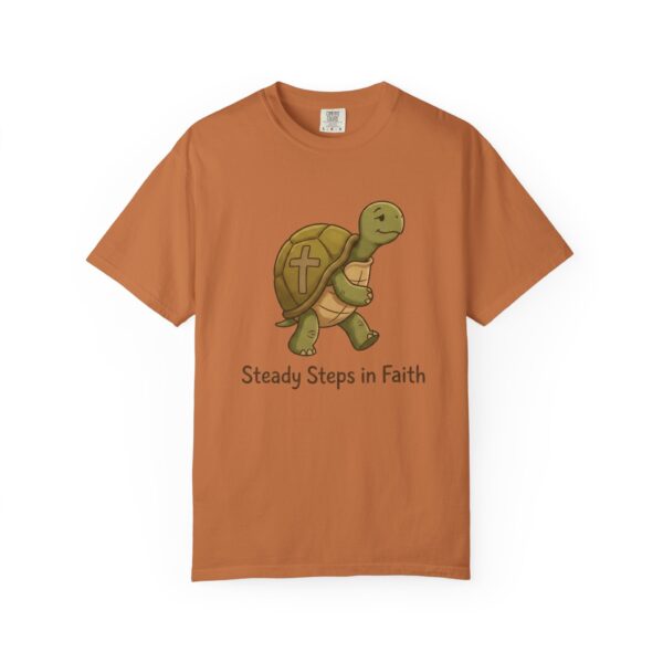 Comfort Colors® Steady Steps in Faith Turtle T-Shirt | Christian Turtle Tee, Bible Verse Shirt, Faith Christian