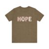 Floral HOPE lettering tee | Inspirational shirt, pastel floral print