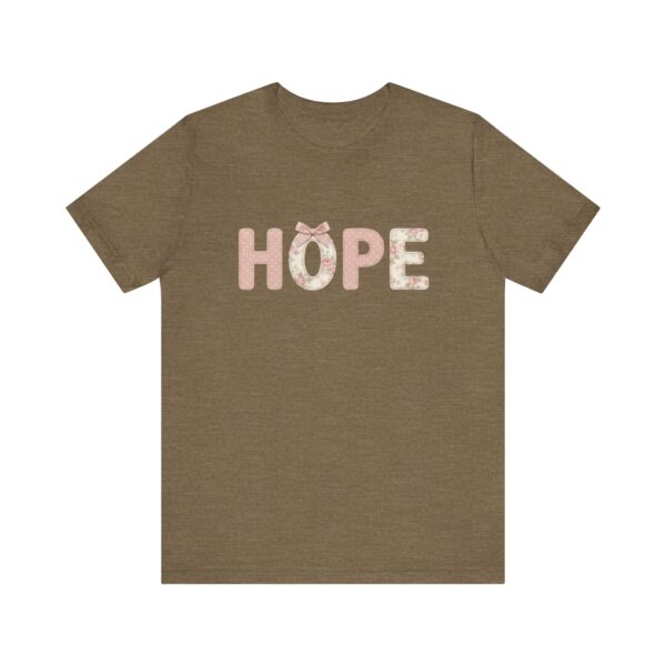 Floral HOPE lettering tee | Inspirational shirt, pastel floral print