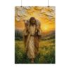 9174628916035481507_2048.jpeg The Good Shepherd Impasto Oil Painting Poster | Jesus Carrying Lost Lamb Wall Art | Christian Home Decor | Palette Knife Texture Print