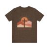 Seek Him First cross sunset Tee | Christian faith shirt