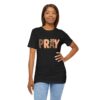 Pray leopard and gingham letters T-Shirt | Faith graphic tee