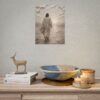 9475589627221909461_2048.jpeg I Am the Way Jesus Painting Poster | Minimalist Christian Wall Art, Modern Beige Gray Impasto Print, Textured Palette Knife Faith Home Decor