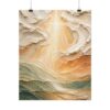 9587726944865311988_2048.jpeg Aura of Grace Abstract Christian Poster | The Way The Truth The Life Wall Art | Sage Green Peach Boho Decor | Textured Palette Knife Print