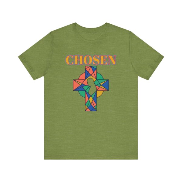 Chosen stained glass cross Tee | Christian faith shirt