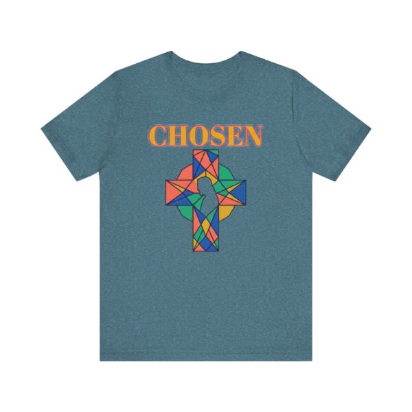 Chosen stained glass cross Tee | Christian faith shirt