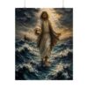 9666761446694889456_2048.jpeg Jesus Walking on Water Impasto Poster | Stormy Sea of Galilee Christian Art | Faith Over Fear Wall Decor | Textured Jesus in Storm Print