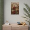 9752663107848829699_2048.jpeg Praise God Vintage Floral Tapestry Poster | Cottagecore Christian Wall Art | Textured Palette Knife Flower Painting Poster