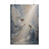9963494288818039311_2048.jpeg The Annunciation Angel Gabriel & Mary Poster | Modern Powder Blue Christian Wall Art | Palette Knife Plaster Print | Sacred Faith Home Decor