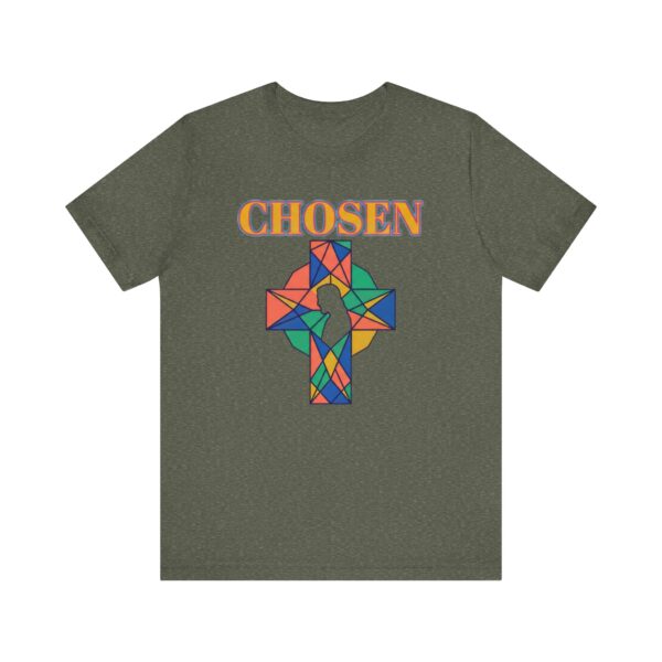Chosen stained glass cross Tee | Christian faith shirt